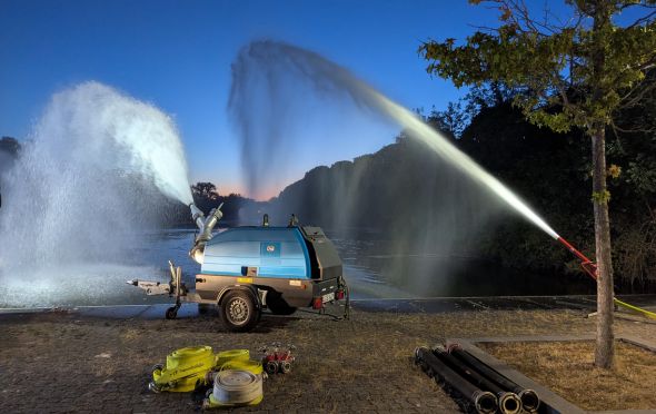 Pumpen am Schwanenteich