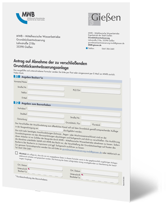 Download Antrag auf Abnahme der zu verschließenden Grundstücksentwässerungsanlage