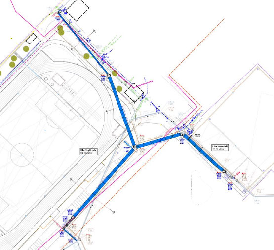 bi lageplan kanalbau 555